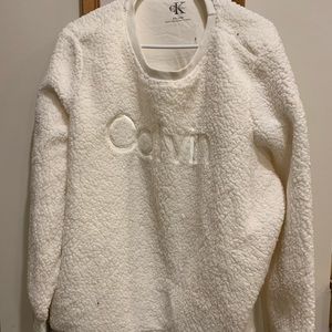 Women’s Calvin Klein fuzzy pullover